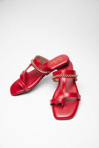 Chained Flats - Red