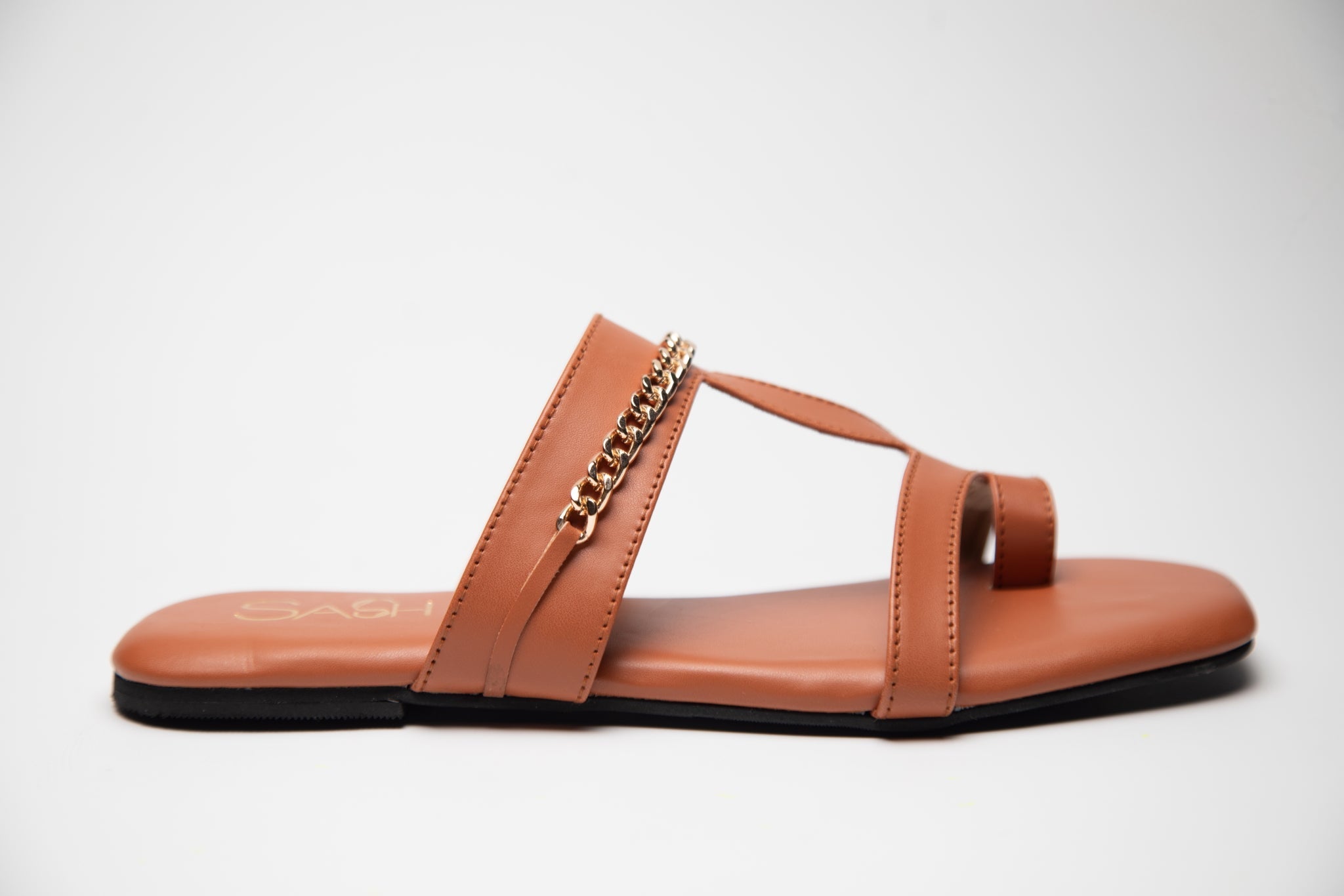 Chained Flats - Tan